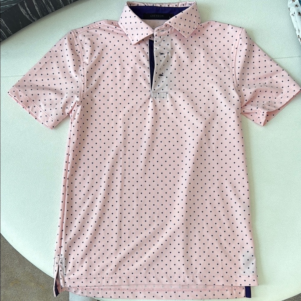 GREYSON PUPS Pink wolf Dot Shirt